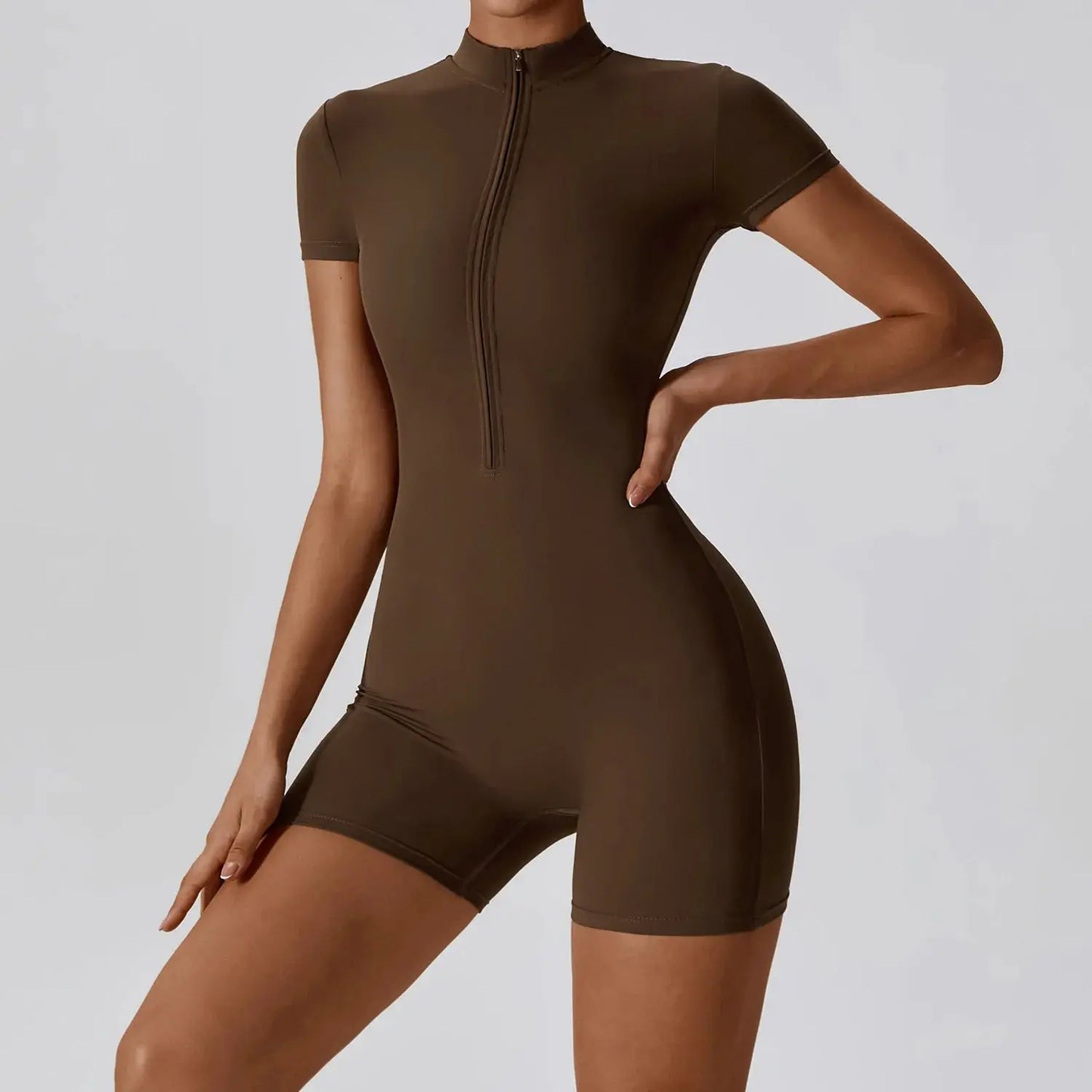 Curvy - Zipped Jumpsuit short Curvy