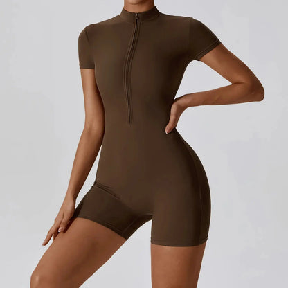 Curvy - Zipped Jumpsuit short Curvy